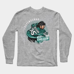 Erik Karlsson San Jose Dots Long Sleeve T-Shirt